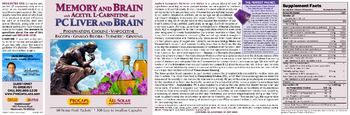 ProCaps Laboratories Memory And Brain With Acetyl L-Carnitine And PC Liver And Brain - supplement