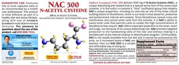 ProCaps Laboratories NAC 500 N-Acetyl Cysteine - supplement