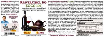 ProCaps Laboratories Resveratrol-100 EGCG-100 - supplement