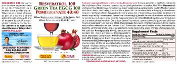 ProCaps Laboratories Resveratrol 100 Green Tea EGCG 100 Pomegranate Extract 40:40 - supplement