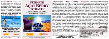 ProCaps Laboratories Ultimate Acai Berry Extracts - supplement