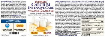 ProCaps Laboratories Ultimate Calcium Intensive Care with Vitamins D3 & K2 MK-7 100 - supplement