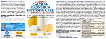 ProCaps Laboratories Ultimate Calcium-Magnesium Intensive Care With Vitamins D3 & K2 MK-7 100 - supplement