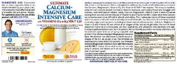 ProCaps Laboratories Ultimate Calcium-Magnesium Intensive Care - supplement