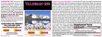 ProCaps Laboratories Valerian-250 - supplement