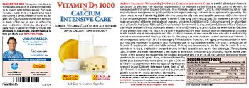 ProCaps Laboratories Vitamin D3-1000 Plus Calcium Intensive Care - supplement
