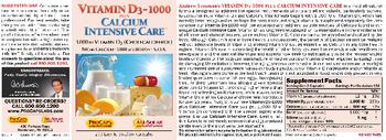 ProCaps Laboratories Vitamin D3-1000 Plus Calcium Intensive Care - supplement