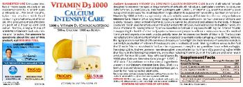ProCaps Laboratories Vitamin D3 1000 Plus Calcium Intensive Care - supplement