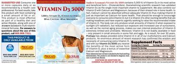 ProCaps Laboratories Vitamin D3 5000 - supplement