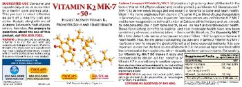 ProCaps Laboratories Vitamin K2 MK-7 50 - supplement