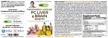 ProCaps Phosphatidyl Choline PC Liver & Brain Benefits - supplement