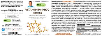 ProCaps Vitamin K2 MK-7 120 mcg - supplement