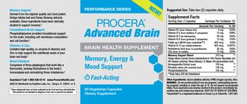 Procera Advanced Brain - supplement