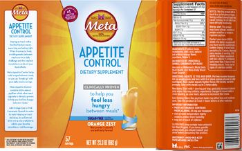 Procter & Gamble Meta Appetite Control Orange Zest - supplement