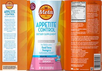 Procter & Gamble Meta Appetite Control Pink Lemonade Quench - supplement