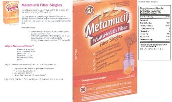 Procter & Gamble Orange Fiber Singles - 100 natural psyllium daily fiber supplementtherapy for regularity