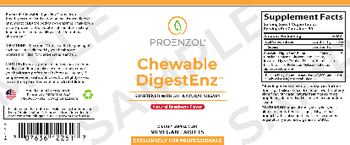 ProEnzol Chewable DigestEnz Natural Raspberry Flavor - supplement
