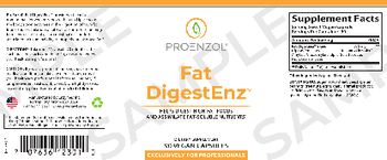 ProEnzol Fat DigestEnz - supplement