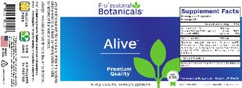 Professional Botanicals Alive - supplement