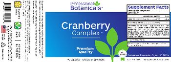 Professional Botanicals Cranberry Complex - supplement