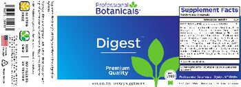 Professional Botanicals Digest - supplement