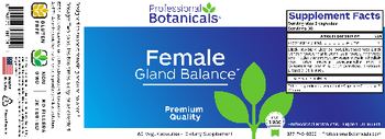 Professional Botanicals Female Gland Balance - supplement