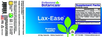 Professional Botanicals Lax-Ease - supplement