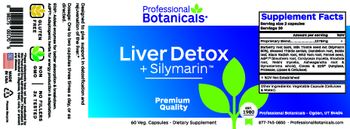 Professional Botanicals Liver Detox + Silymarin - supplement