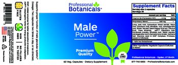 Professional Botanicals Male Power - supplement