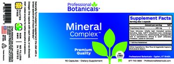Professional Botanicals Mineral Complex - supplement