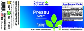 Professional Botanicals Pressu Norm - supplement