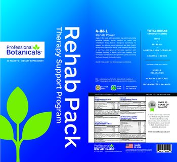 Professional Botanicals Rehab Pack INF-D - supplement