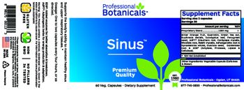 Professional Botanicals Sinus - supplement