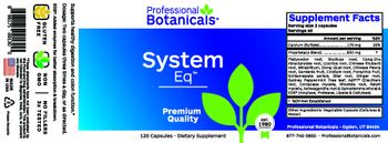 Professional Botanicals System Eq - supplement