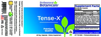 Professional Botanicals Tense-X - supplement