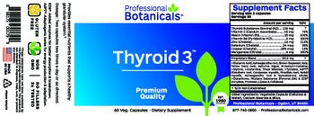 Professional Botanicals Thyroid 3 - supplement