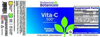 Professional Botanicals Vita-C 500 - supplement