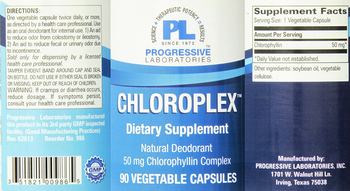 Progressive Laboratories Chloroplex - supplement