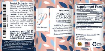 Project Naturals Garcinia Cambogia - supplement
