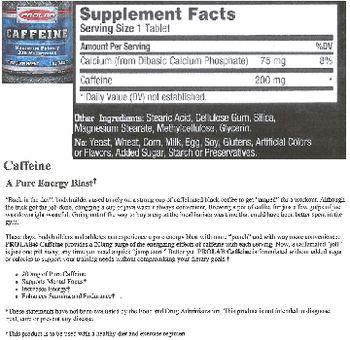 Prolab Caffeine Maximum Potency 200 mg - supplement