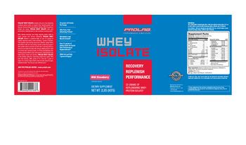 Prolab Whey Isolate Wild Strawberry - supplement