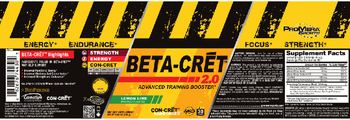 ProMera Sports Beta-Cret 2.0 Lemon Lime - supplement