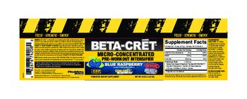 ProMera Sports Beta-Cret Blue Raspberry - powdered supplement