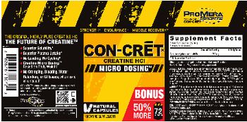 ProMera Sports Con-Cret Creatine HCl - creatine supplement