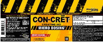 ProMera Sports Con-Cret Creatine HCl Fruit Punch - creatine supplement