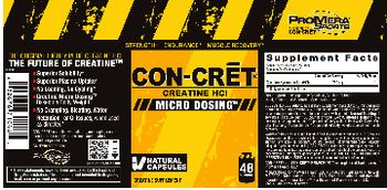 ProMera Sports Con-Cret Creatine HCl - creatine supplement