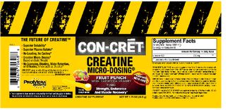 ProMera Sports Con-Cret Creatine Micro-Dosing Fruit Punch - creatine supplement