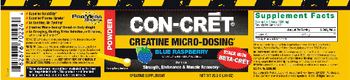 ProMera Sports Con-Cret Creatine Micro-Dosing Powder Blue Raspberry - creatine supplement