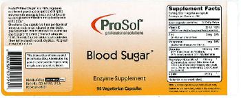 ProSol Blood Sugar - enzyme supplement