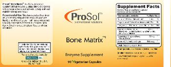 ProSol Bone Matrix - enzyme supplement
